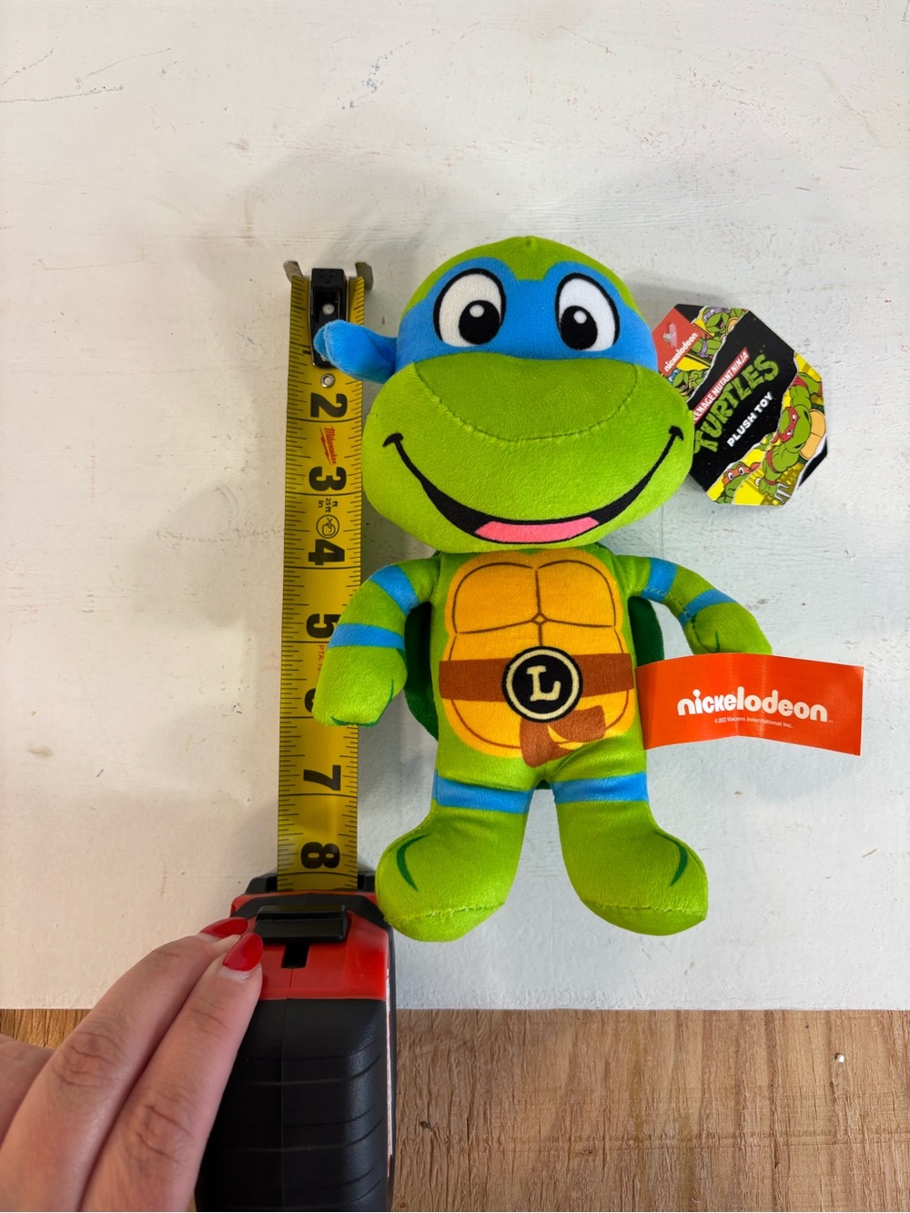 Nickelodeon Teenage Mutant Ninja Turtles Leonardo Plush - Green/Blue NWT